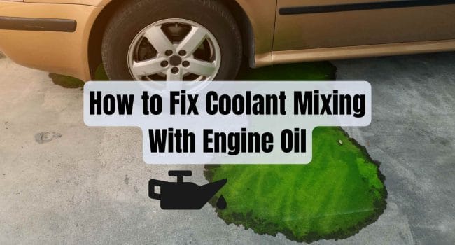 How to Fix Coolant Mixing With Engine Oil