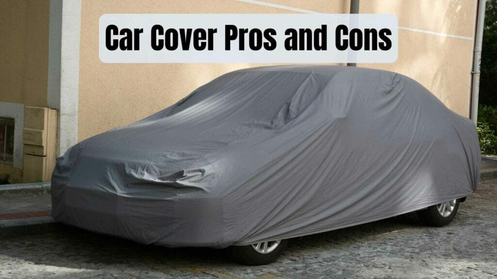 Photo of a car with a cover on it. Car Cover Pros and Cons.