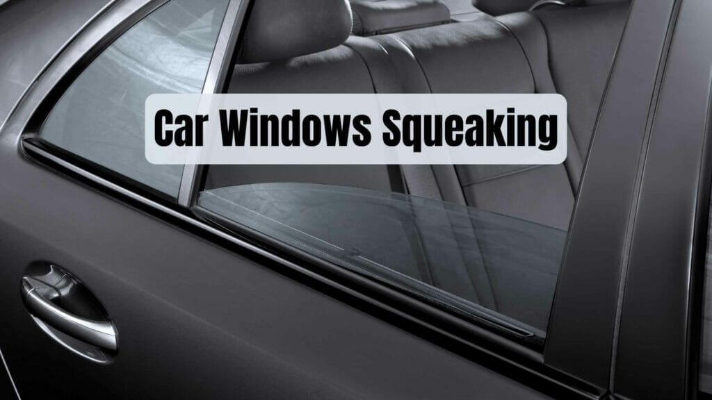 Photo of a car window half down. Car Windows Squeaking.