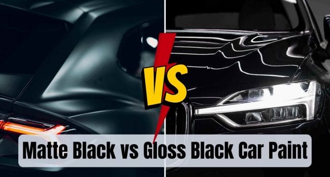 Matte Black vs Gloss Black Car Paint