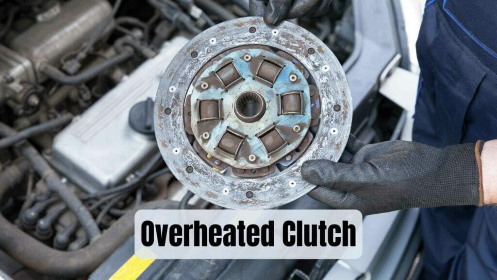 Photo of a person holding a clutch. Overheated Clutch.